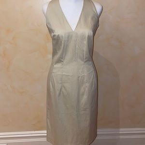 Chez Moi / Cottonade Striped Beige Summer Dress